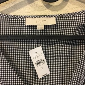 LOFT Tops - NWT LOFT check wrap tiered flare sleeve top LOFT Tops - NWT LOFT check wrap tiered flare sleeve top